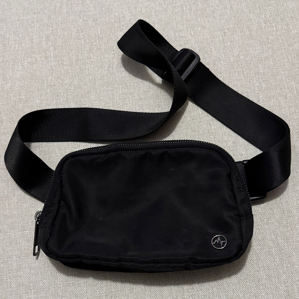 EUC Fanny Pack/Bum Bag-Pander Brand-Wide Adjustable Strap-Black-Easy Care Poly